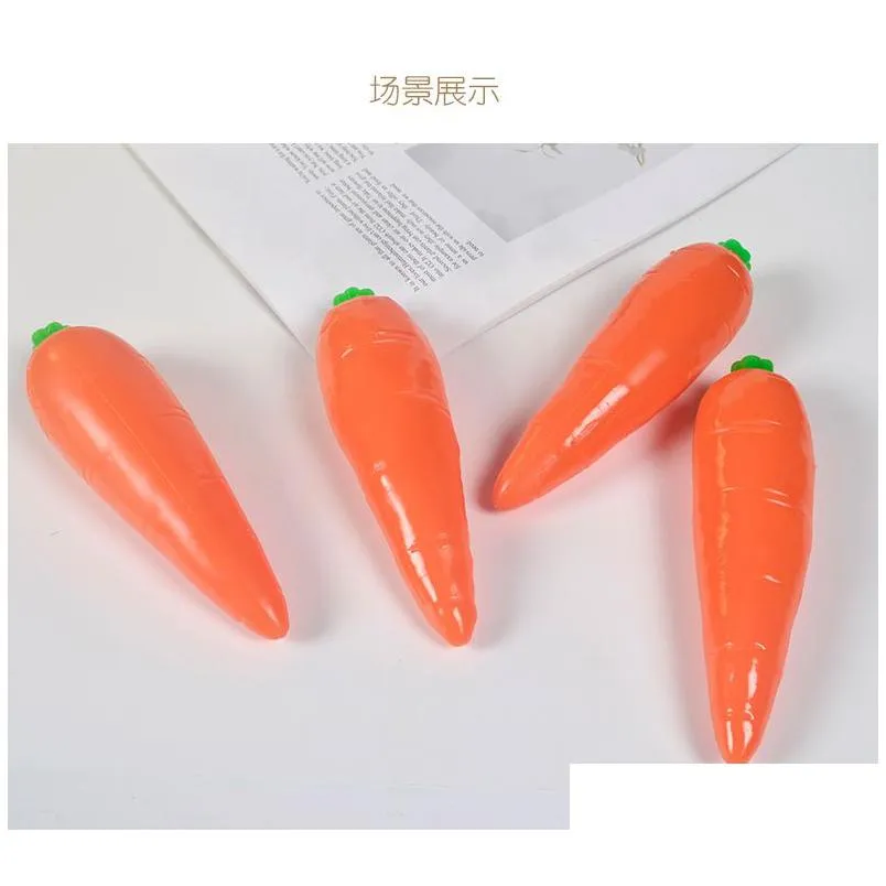 creative product korean cartoon fruit decompression vent toy carrot burst beads music squeeze d artifact