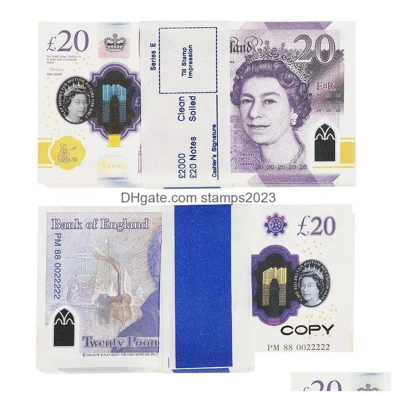 fake money funny toy realistic uk pounds copy gbp british english bank 100 10 notes perfect for movies films advertising social me316m