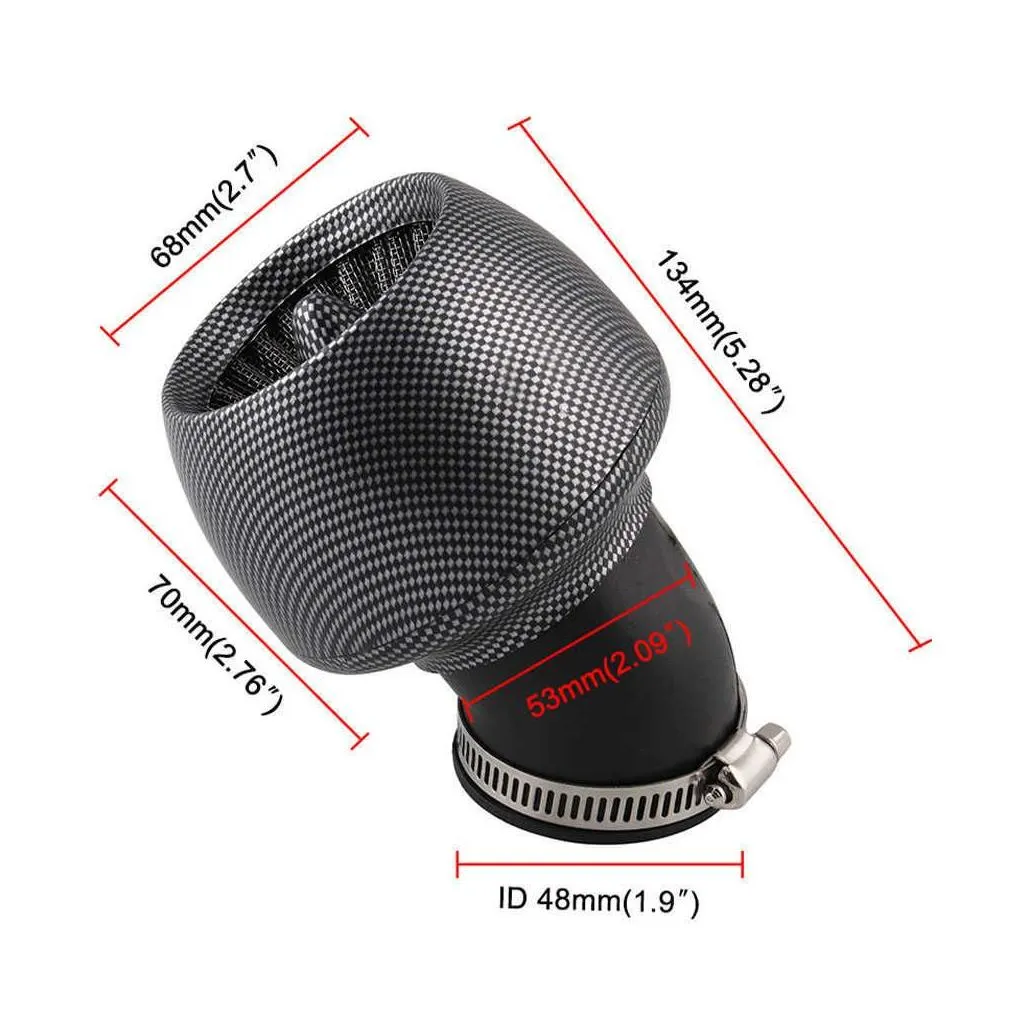  motorcycle air filter 28mm 35mm 42mm 48mm for yamaha gp110 100cc 125cc scooter vehicle playing 100 cars charming  100