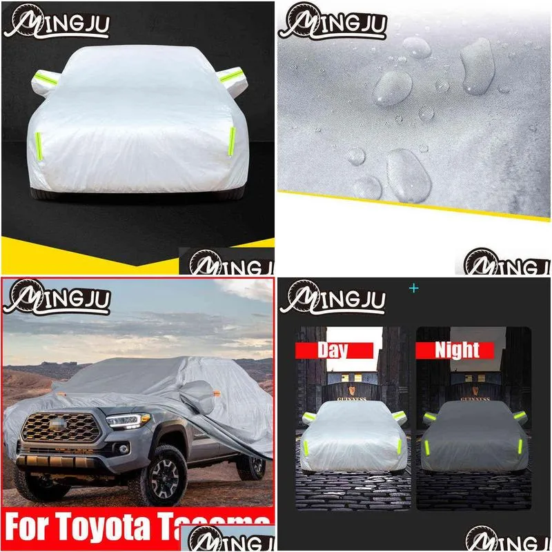 exterior pickup trucks car cover outdoor protection full covers snow sunshade waterproof dustproof for  tacoma accessories