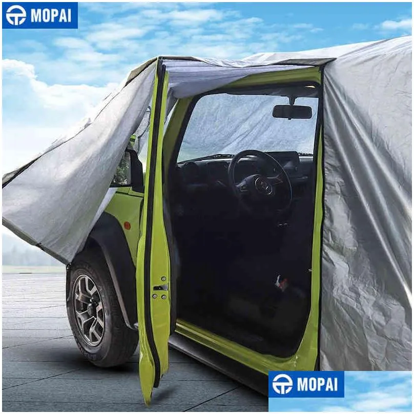 mopai car cover for jimny jb74 car body dustproof waterproof cover sun uv protect shield accessories for suzuki jimny 2019add w220322