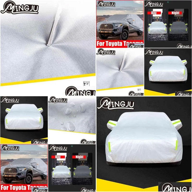 exterior pickup trucks car cover outdoor protection full covers snow sunshade waterproof dustproof for  tacoma accessories