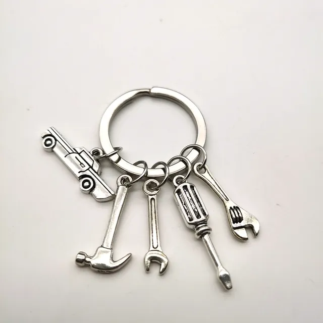 fashion mechanic keychain father 39s day gift car gift tool souvenir new handmade keychain key chains