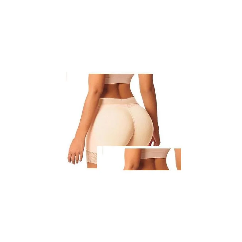 low rise silicone padded panties womenwomen panty pad 2pcs silicone shapewear bum butt hip up enhancer underwear y200425