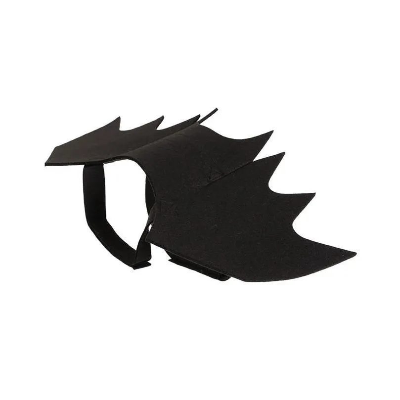 Dog Apparel Black Pet Cat Bat Ghost Puppy Animal Cosplay Clothes Wings Halloween Costume