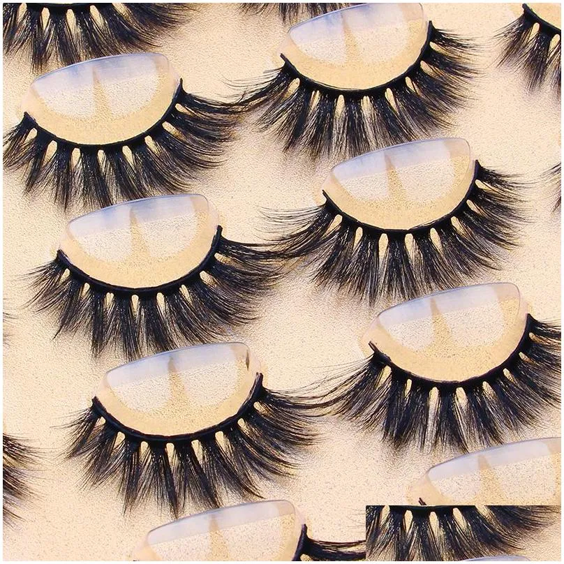 10 pairs eyelashes natural long 3d lashes strip thick dramatic false eyelash faux cils makeup wispy for beauty