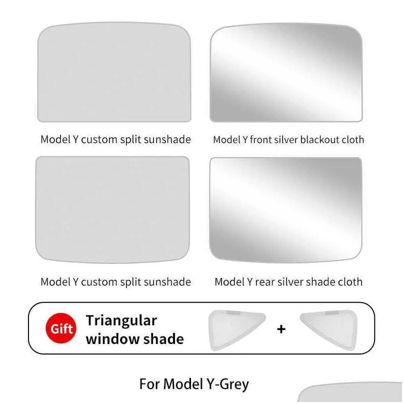 for tesla model y 2019-2022 2023 sunroof sunshade skylight blind upgrade shading net glass roof sun protection car accessories