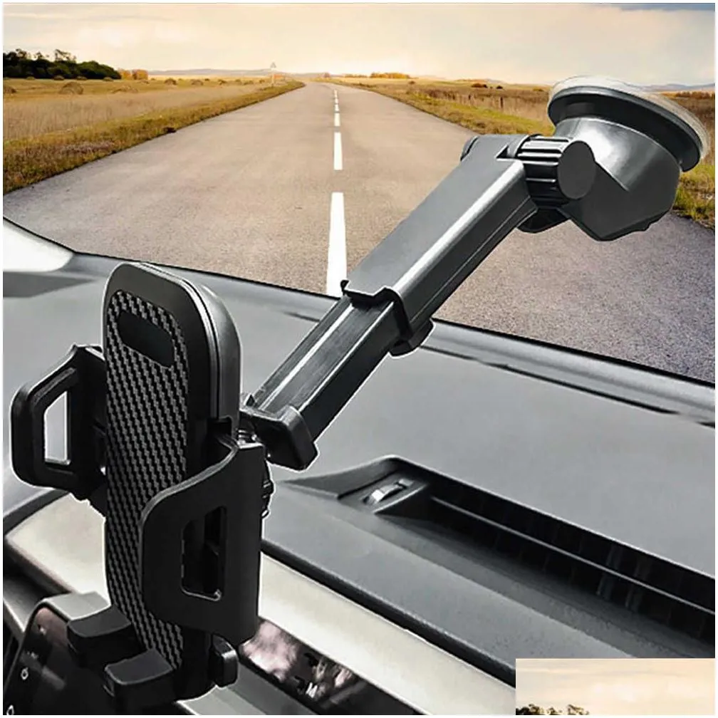 new universal cell phone holder for car phone mount car phone holder dashboard windshield air vent long arm strong suction stent