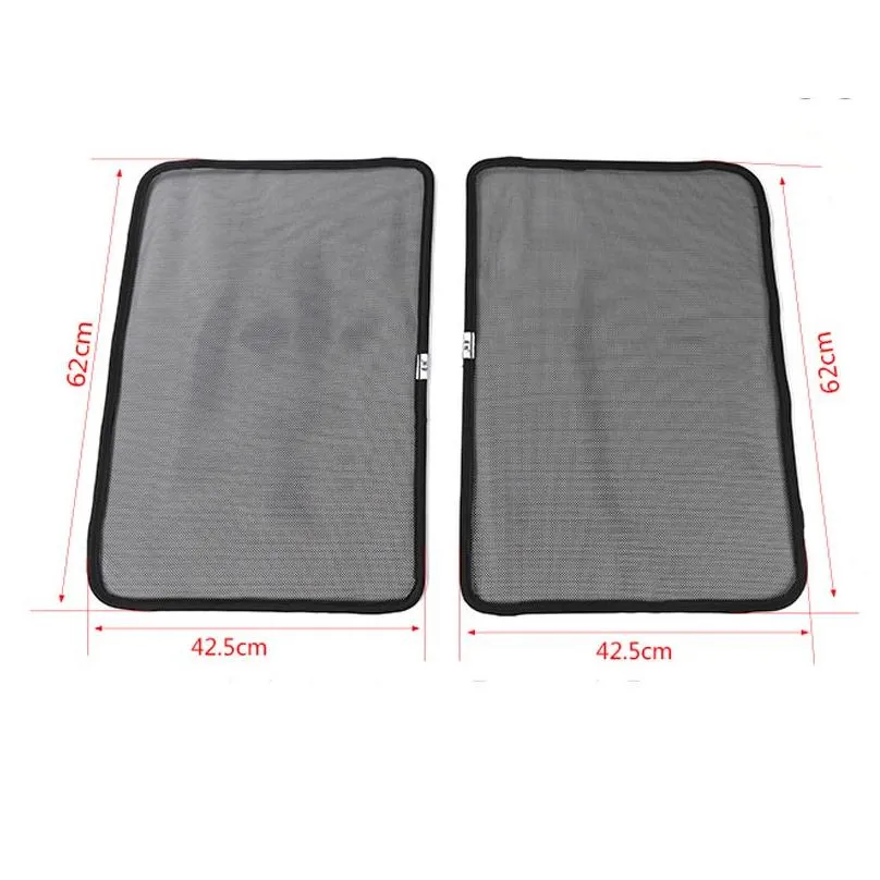side window sunshades car curtain for jeep wrangler 2007-2017 insulation insect net for wrangler jk accessories side window sunshade
