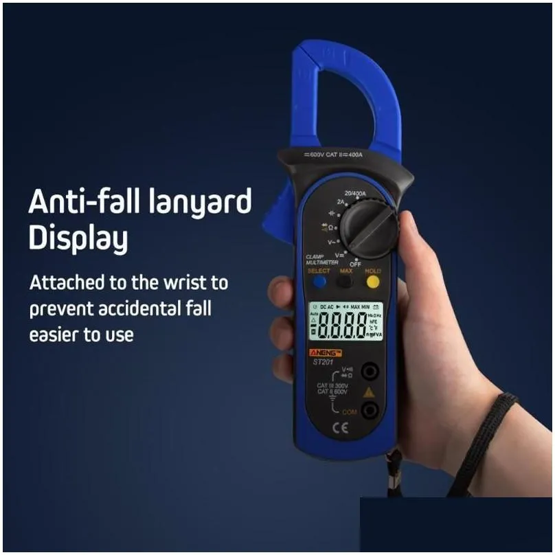 wholesale multimeters st201 digital multimeter clamp ammeter transistor capacitor power tester