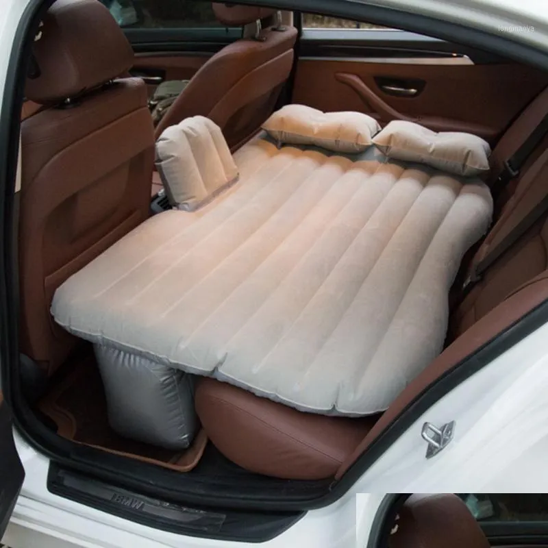 Car Air Inflatable Bed With PVC Flocking And Multi Functional Back Seat ...
