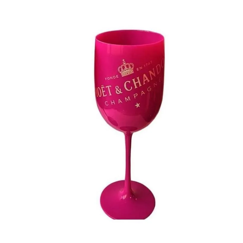 wine glasses champagne plastic electroplated white pink gold ps goblet moet cup xsvuu