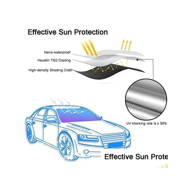 car windshield sunshade foldable reflector umbrella sunshades for cars blocks uv rays sun visor protector