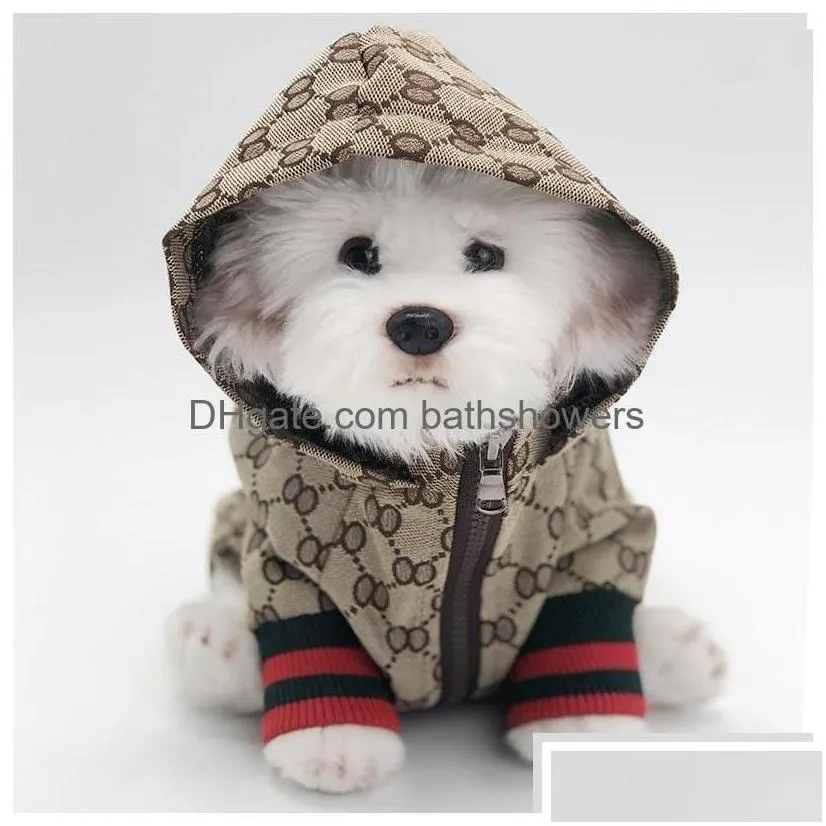 dog apparel luxury esigner letters printed fashion  denim hoodies cats dogs animals jackets outdoor casual sports pets coats c