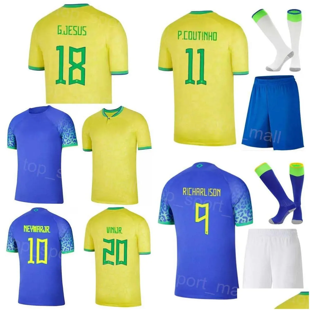 yoga outfit men kids national team brazils soccer jersey 22 richarlison raphinha philippe coutinho thiago sia lucas paqueta marquinh