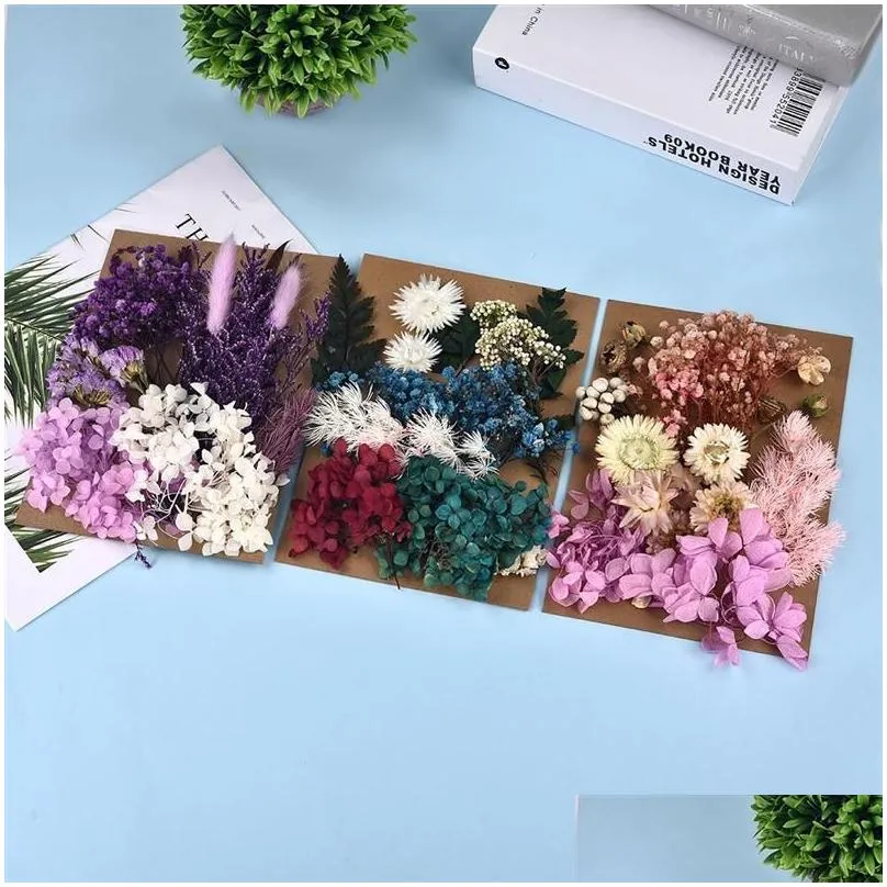 Decorative Flowers & Wreaths DIY Real Dried Flower Resin Mold Fillings UV Expoxy For Epoxy Molds Jewelry Making Craft Accessories