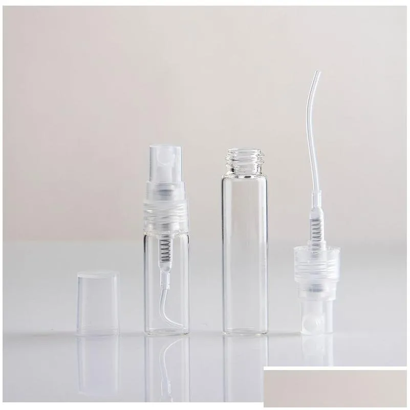 1ml 2ml 3ml 5ml 10ml Empty Glass Perfumes Bottle Empty Refillable Spray Bottle Small Parfume Atomizer Perfume Sample Vials