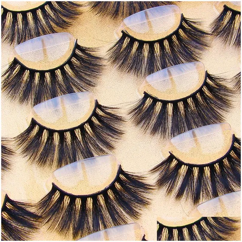 10 pairs eyelashes natural long 3d lashes strip thick dramatic false eyelash faux cils makeup wispy for beauty