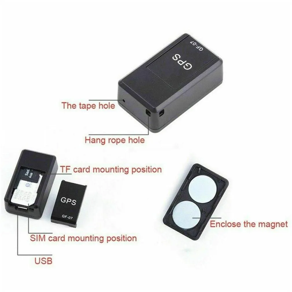 gf07 magnetic mini car tracker gps real time tracking locator device magnetic gps tracker real-time vehicle locator