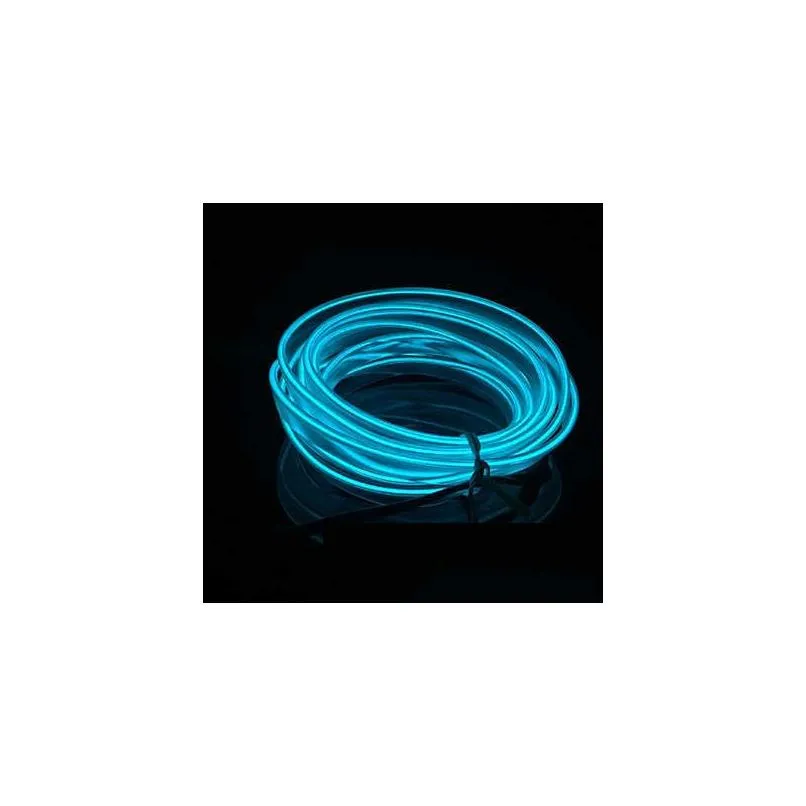 3/5m el cold line flexible car lights 12v led neon wire auto lamps on light strip interior decoration