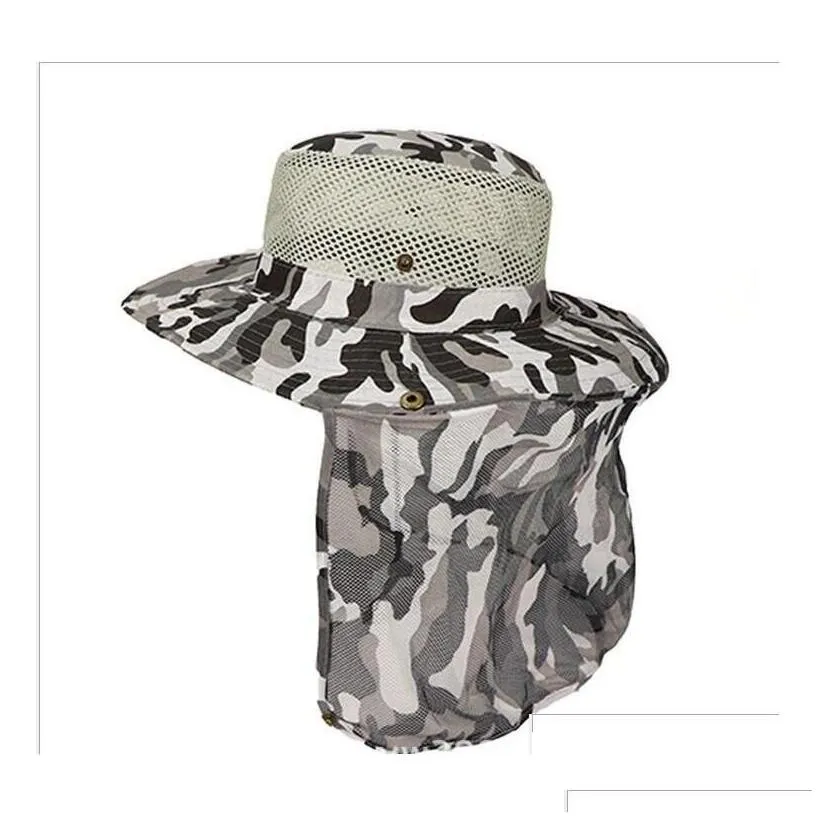 boonie hats outdoor camouflage caps sport leaf jungle military cap fishing hats sun screen gauze cap  packable army bucket hat