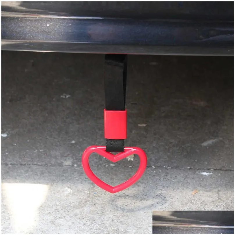 1 pcs tsurikawa ring heart jdm train bus handle hand strap drift charm strap drift auto accessories car styling