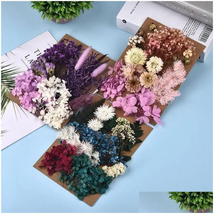 Decorative Flowers & Wreaths DIY Real Dried Flower Resin Mold Fillings UV Expoxy For Epoxy Molds Jewelry Making Craft Accessories