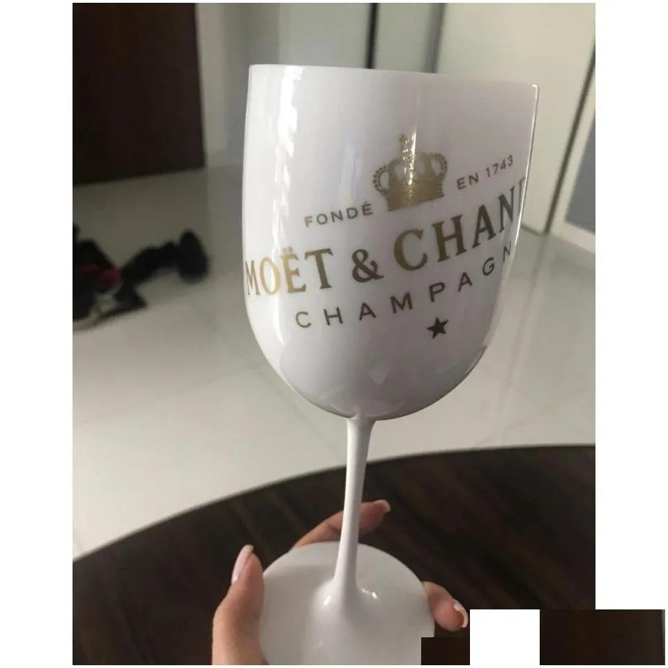 wine glasses champagne plastic electroplated white pink gold ps goblet moet cup xsvuu