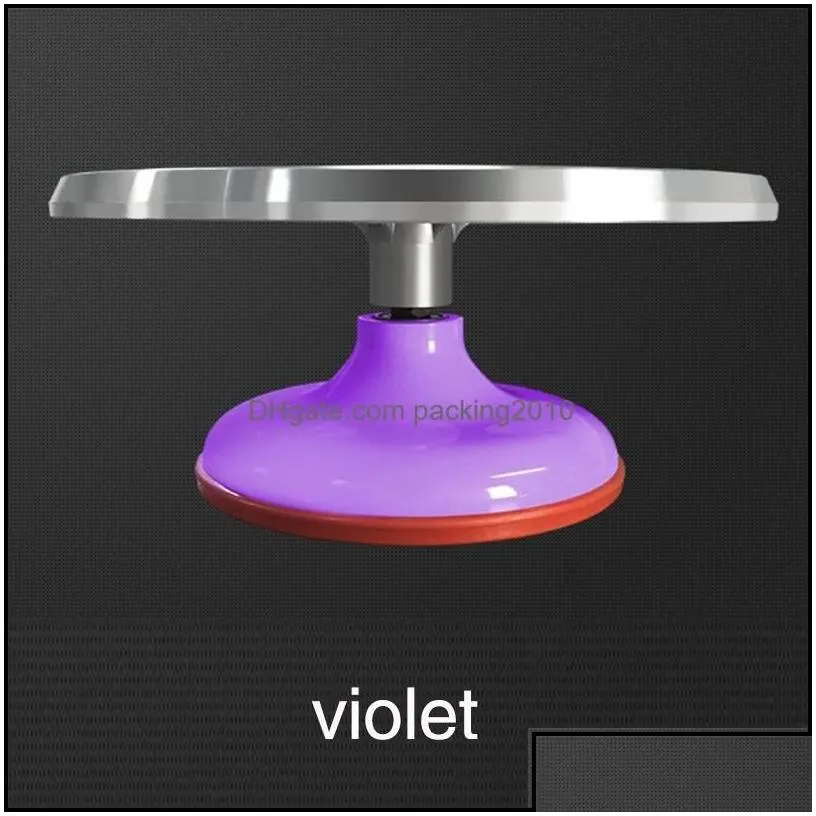 baking pastry tools tool cake mounting table aluminum alloy turret turntable drop delivery 2021 home garden kitchen din packing2010