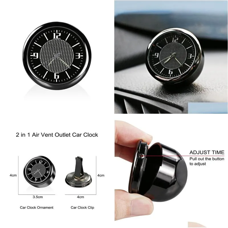 interior decorations car dashboard clock air-outlet clip decoration electronic watch time for mini cooper s one d f54 f56 f60 r56 r60