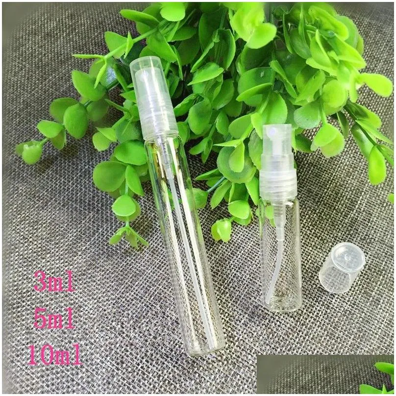 1ml 2ml 3ml 5ml 10ml Empty Glass Perfumes Bottle Empty Refillable Spray Bottle Small Parfume Atomizer Perfume Sample Vials