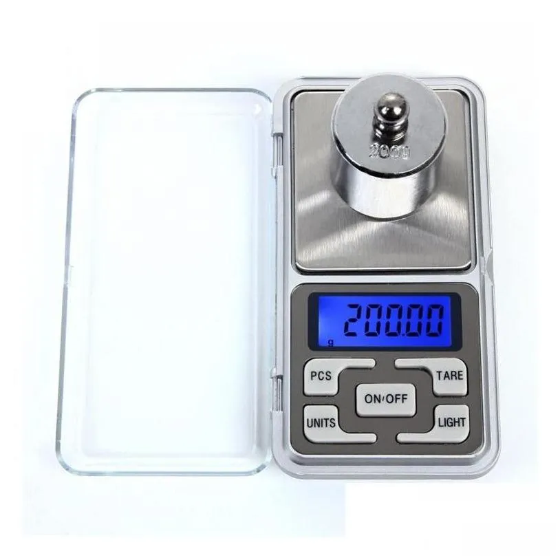 wholesale weighing scales mini electronic digital scale diamond jewelry weigh nce pocket gram lcd display 500g/0.1g 200g/0.01g with retail dro