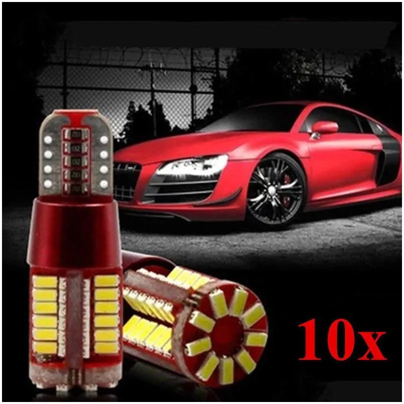  10x t10 501 194 w5w 3014 57smd led car light bulbs parking canbus white car marker auto wedge clearance lights bulb parking