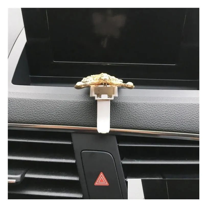 interior decorations bee car accessories air outlet clip rhinestone diamond perfume freshener