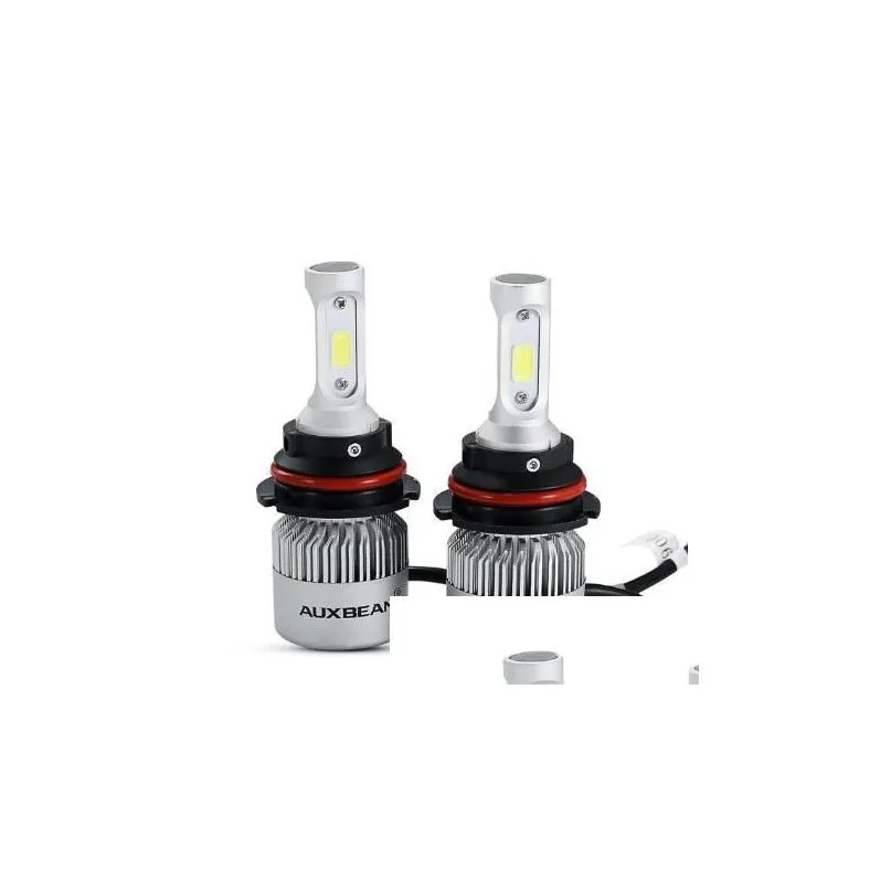 auxbeam 12 24v 72w 8000lm 6500k led headlight bulbs auto headlamp led car light h7 h11 h1 h3 9005 9006 9012 5202 h27 cob
