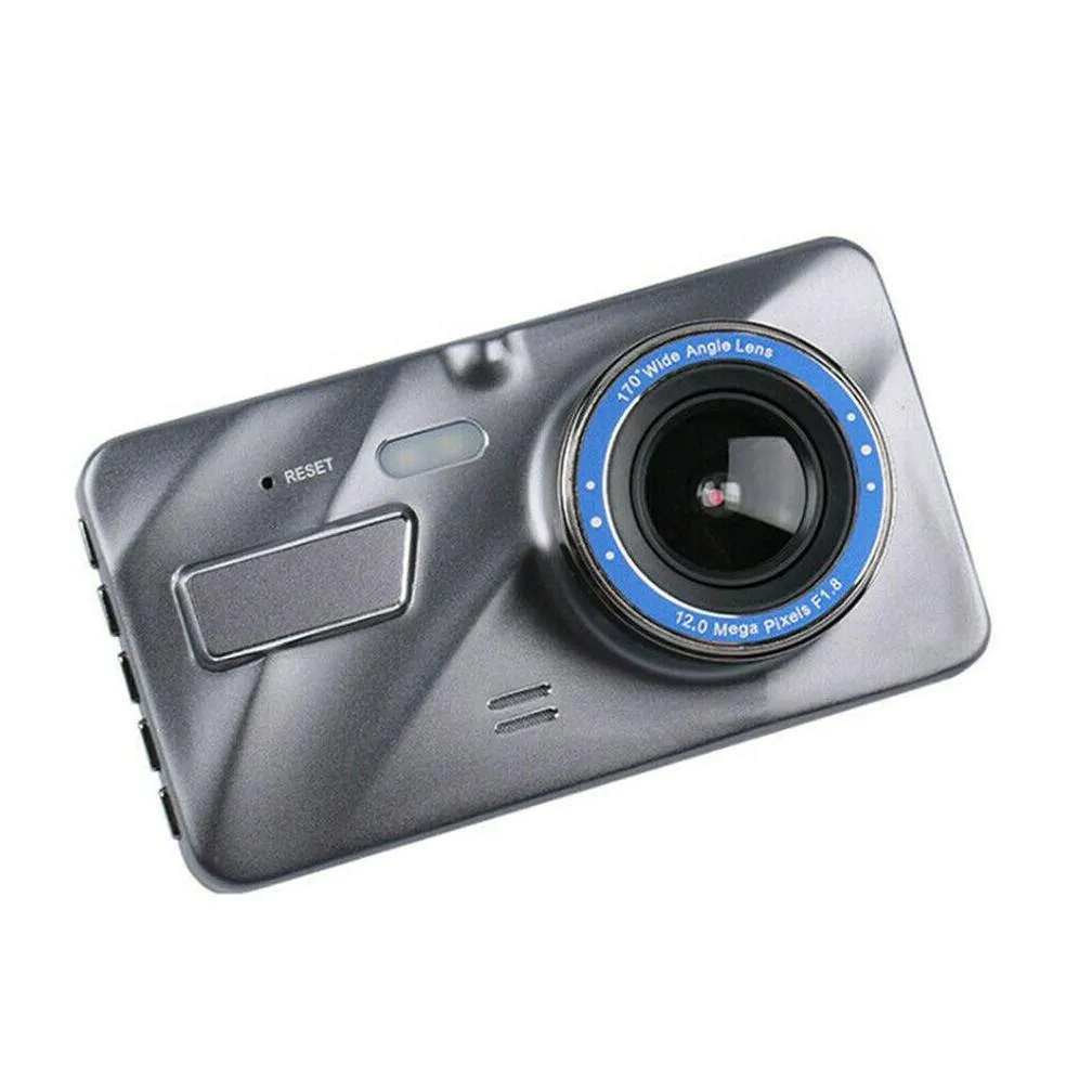 4 2.5d hd 1080p dual lens car dvr video recorder dash cam smart g-sensor rear camera 170 degree wide angle ultra hd resolution