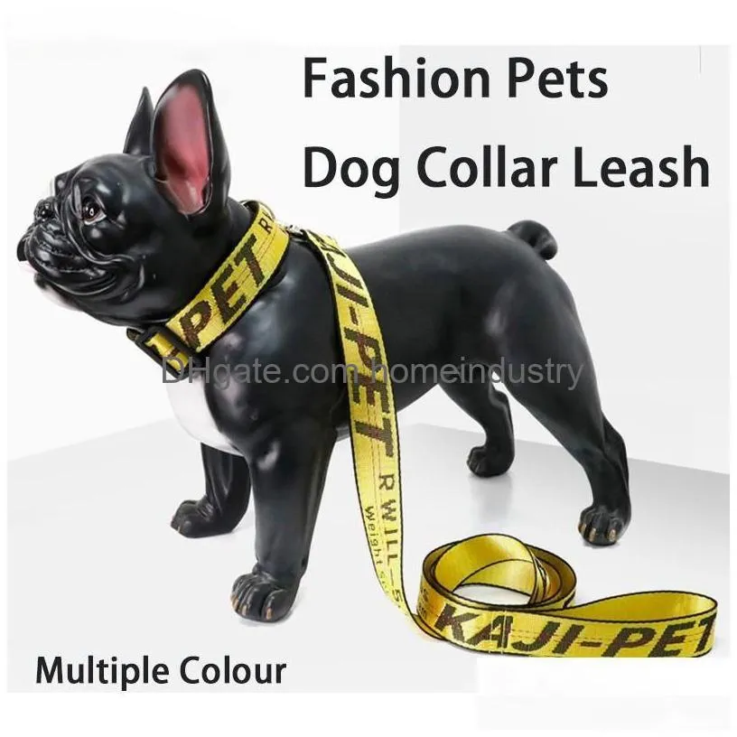 no pull dog harness and leashes set grande durable gold chain nylon pets dog collar leash long rope lettered collars for small medium large dogs