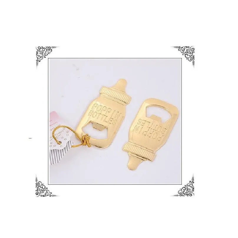 Party Favors Gifts Feeding-Bottle Shape Beer Openers Nurser Bottle Opener Baby Shower Favors for Kitchen Bar CT0082