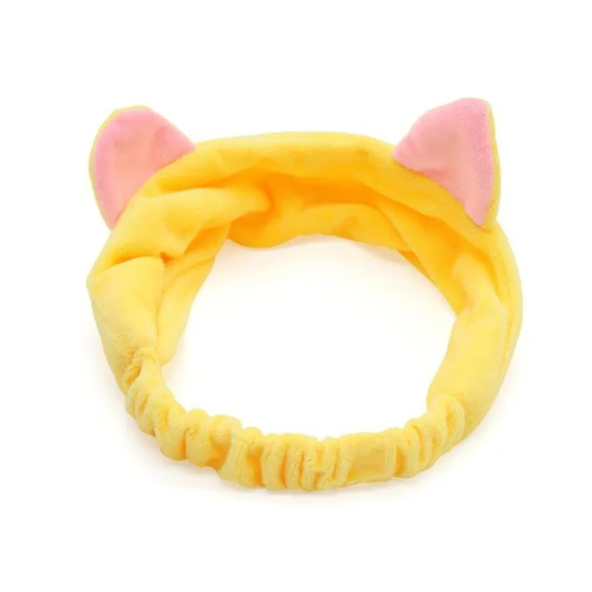 face wash headband for ladies plush flannel three-dimensional makeup antlers cat ears headwear party gifts