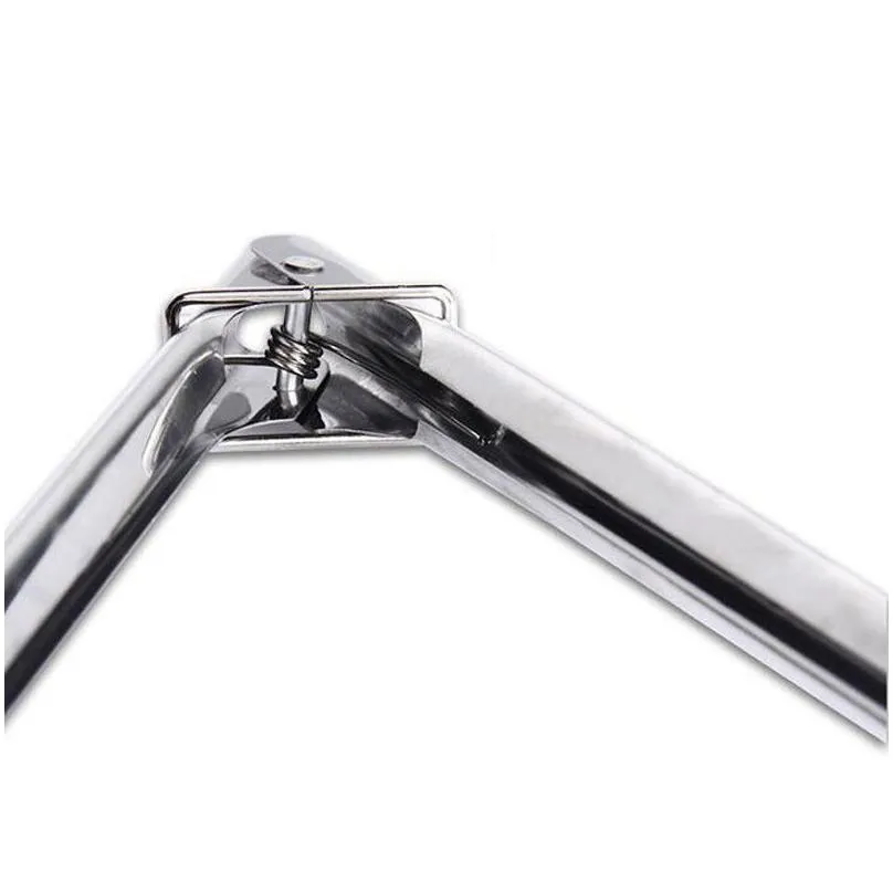 BBQ Tongs Kitchen Tongs Lock Design Barbecue Clip Clamp Stainless steel Food Tongs LX0204