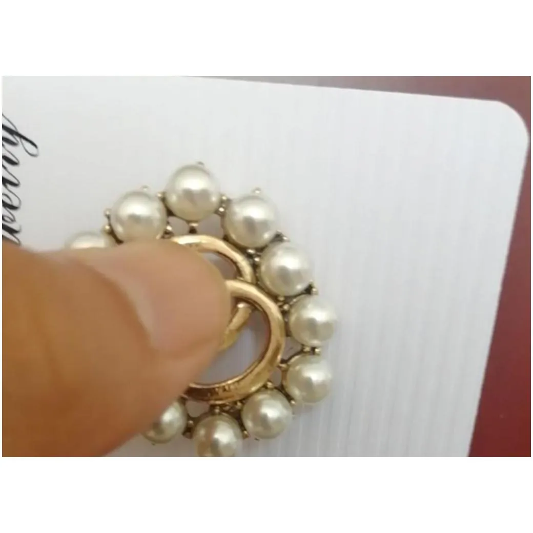 3pcs pearl floral crystal brooch rhoudium pearl flower pins and brooches for women wedding bridal corsage decoration a241a