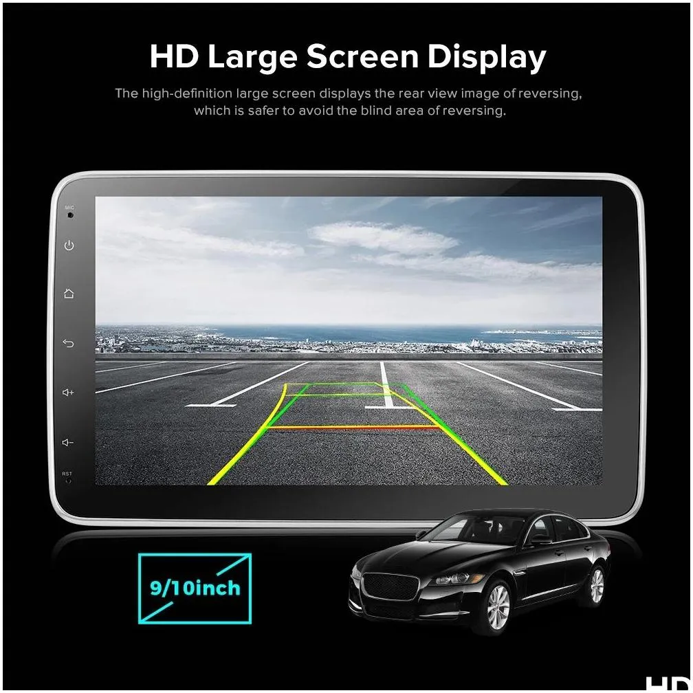 universal 1 din car video multimedia player 10inch touch screen autoradio stereo gps wifi auto radio android- ship