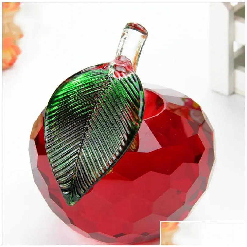 40mm Cut Crystal  Paperweight Glass Quartz Crafts Home Decor Fengshui Ornaments Figurine&Miniature Souvenir Gifts LZ0043