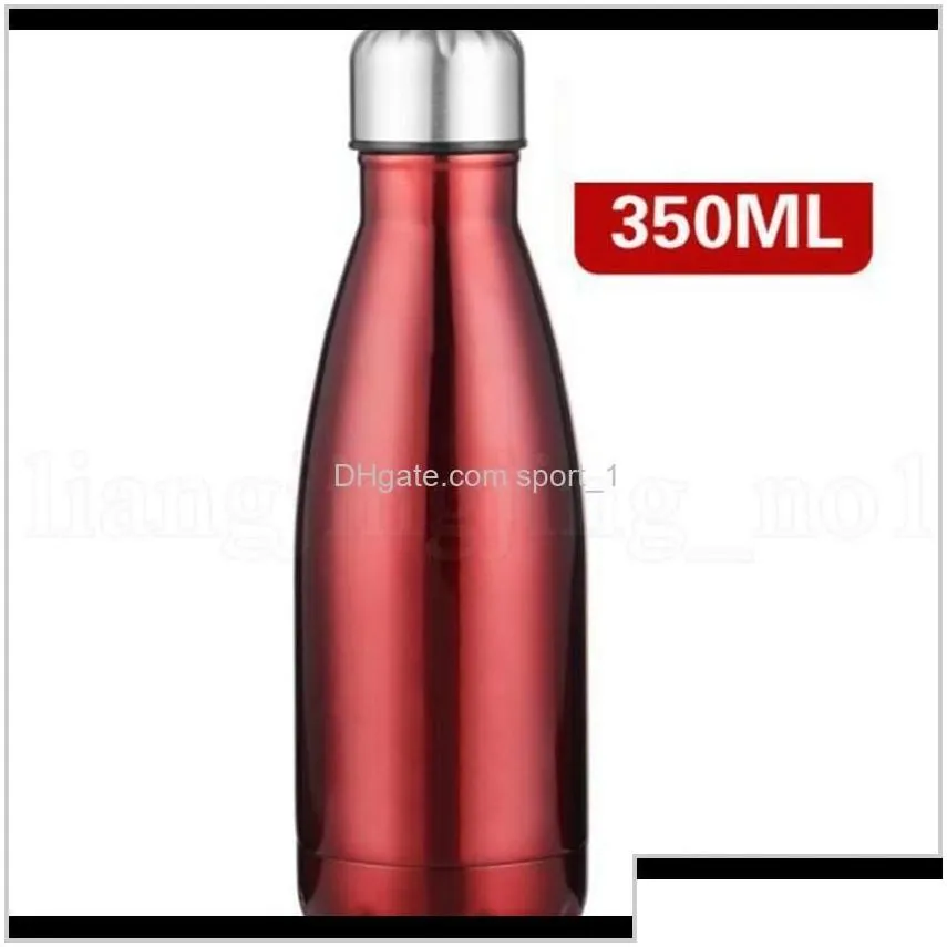 mugs drinkware kitchen dining bar home garden drop delivery 2021 500 ml cap stainless steel water wine beer drink outdoor cola bottle