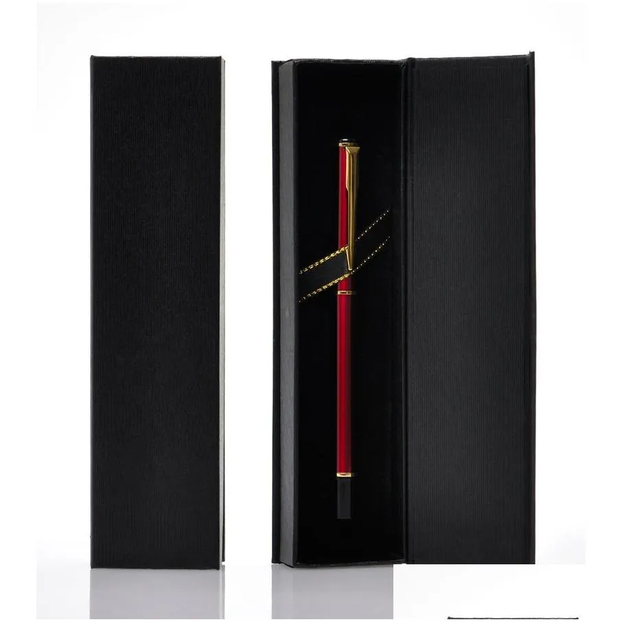 Red Black Office Pen Display Packaging Boxes blank Gift Jewelry Packaging Box pen packing box paper case wholesale LX2706