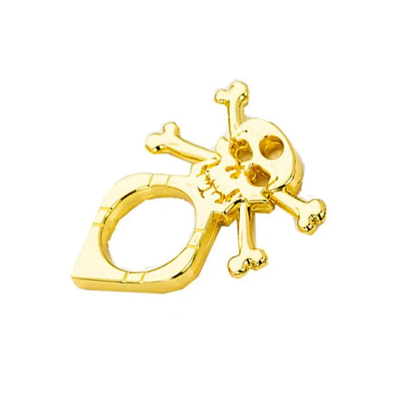 creative skull ring party favor multifunctional outdoor self defense tools hip hop pendant necklaces without chain