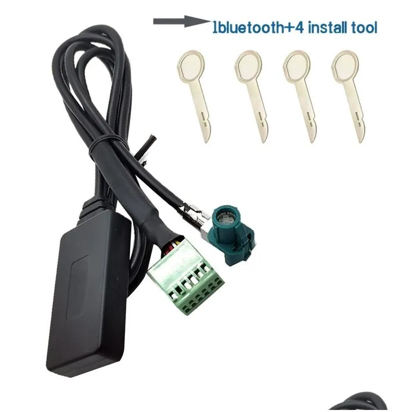 bluetooth car kit 12 pin 12v wireless aux 5.0 adapter hands auto o cable for a3 a4 b8 b6 a6 c6 b7 c61