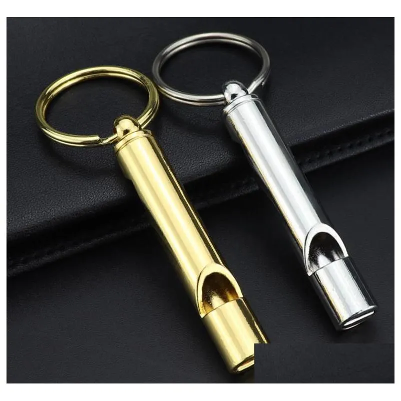 brass emergency whistle with bottle opener - portable survival tool for outdoor activities sporting events and barware