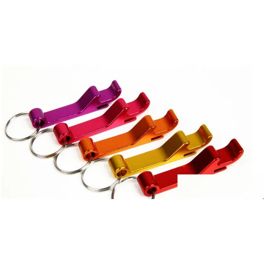  sell multifunctional bottle opener aluminum beer corkscrew keychain custom logo advertising promotion gift openers 11 color