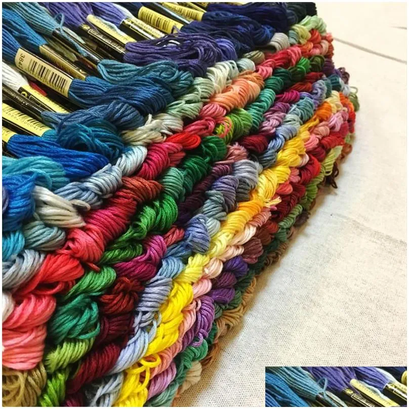 8.7 Yard Embroidery Thread Cross Stitch Thread Floss CXC Similar DMC 447 colors wholesale LZ0903